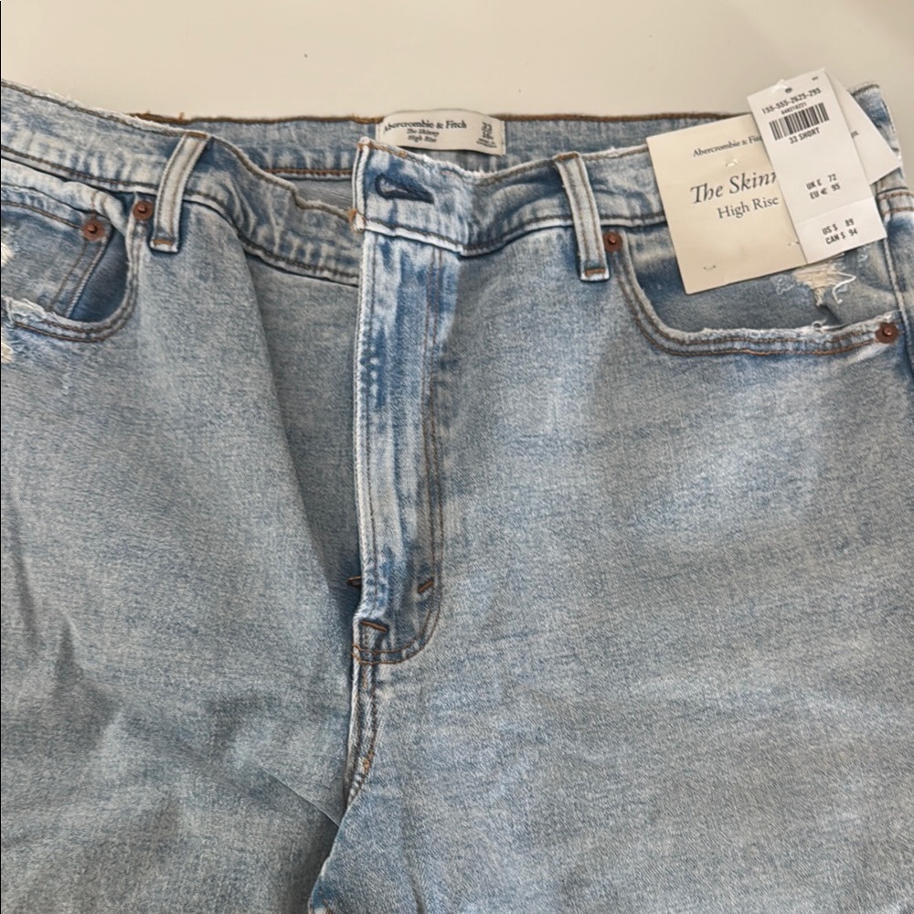 Abercrombie & Fitch Light Blue High Rise Jeans